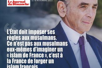 Éric Zemmour : « L’islam n’est compatible ni avec la République ni avec la France »