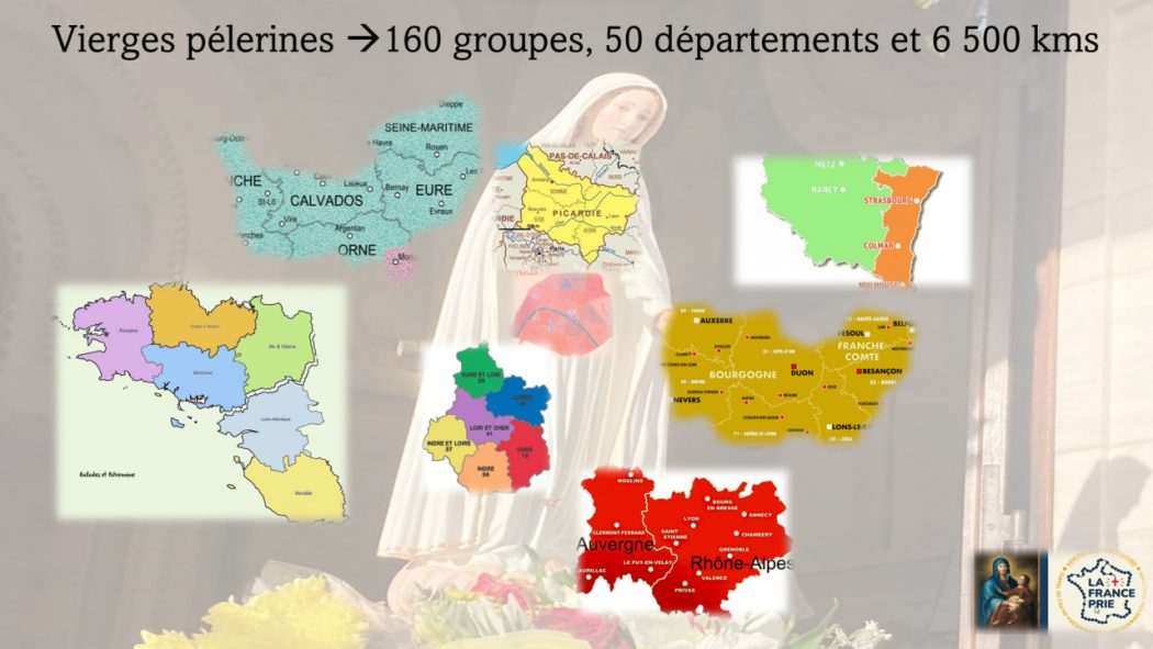 La France Prie fête son premier anniversaire des Vierges pélerines