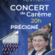 15 février : Concert de carême de l’Académie Musicale de Liesse à Précigné (Sarthe)