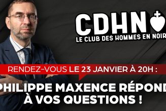 Club des hommes en noir : Philippe Maxence répond aux questions