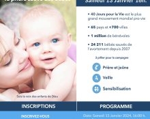 40 jours pour la vie à Paris : ça commence le 13 janvier