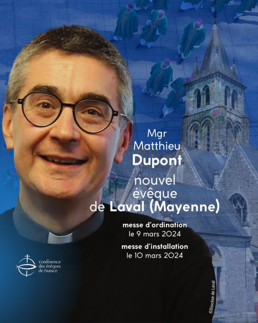 Mgr Matthieu Dupont nommé évêque de Laval