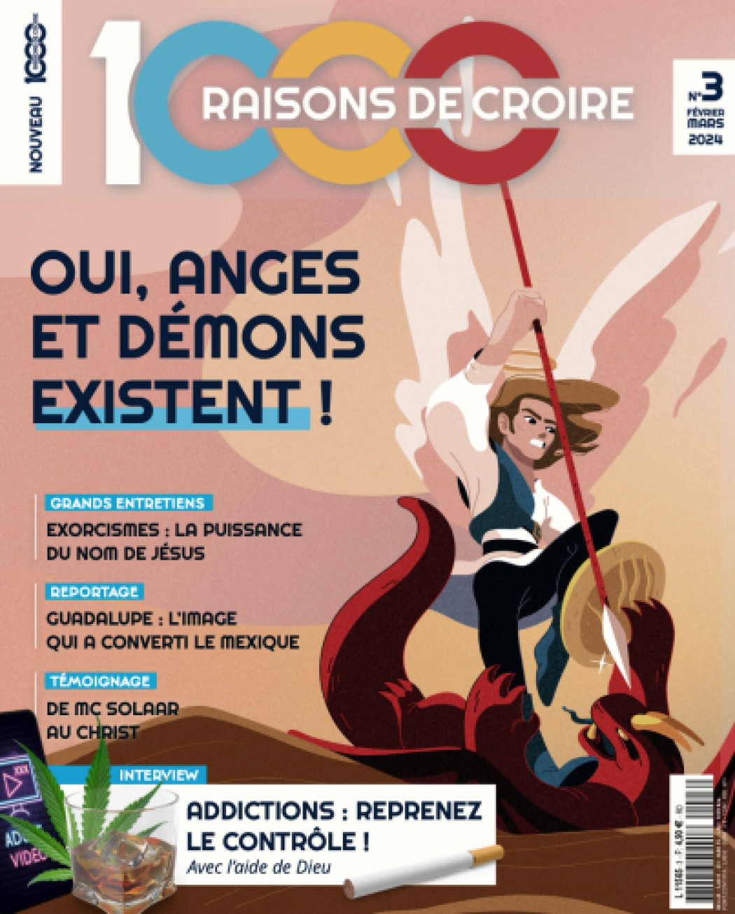 3e numéro du magazine 1000 raisons de croire : Oui anges et démons existent