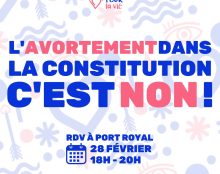 Avortement : Manifestation silencieuse à Port Royal 
