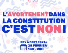 Avortement : Manifestation silencieuse à Port Royal 