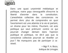 Mgr Bozo : l’avortement est une atteinte à la vie