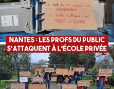 Nantes : les profs du public, avec les antifas, bloquent un établissement privé