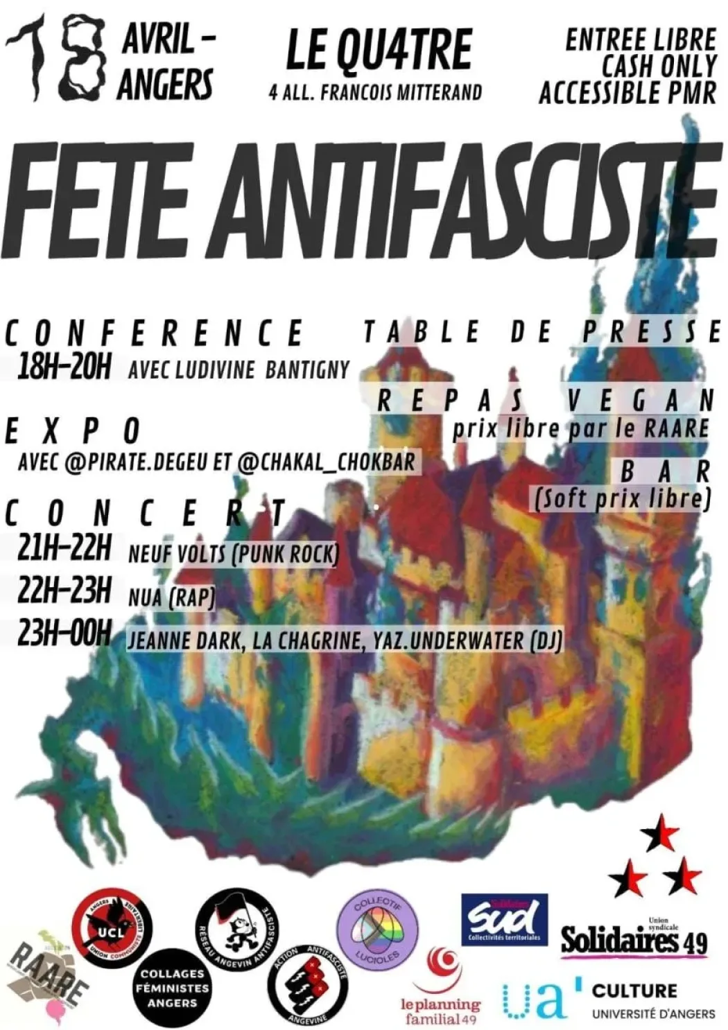 Angers : la fête “antifasciste” annulée