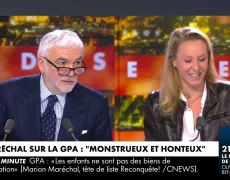 Pascal Praud : “Marion Maréchal est très courageuse, elle a des convictions, elle ne les renie pas” (au sujet de la GPA et des unions homosexuelles)