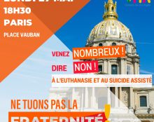 Mobilisations le 27 mai contre l’euthanasie