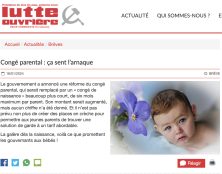 Congé parental : cela sent l’arnaque. Même Lutte ouvrière touchée par la grâce ?