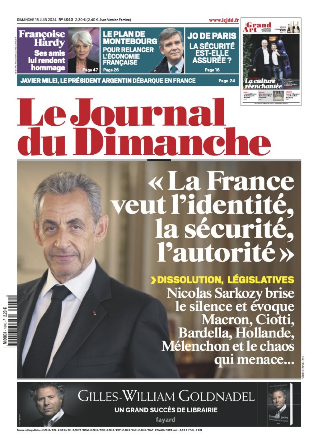 Sarkozy dénonce les tartuffes du risque fantasmé de «peste brune »