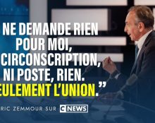 Pour favoriser l’union des droites, Eric Zemmour renonce à se présenter aux législatives