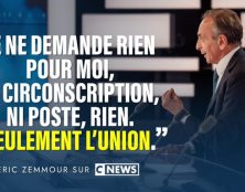 Pour favoriser l’union des droites, Eric Zemmour renonce à se présenter aux législatives