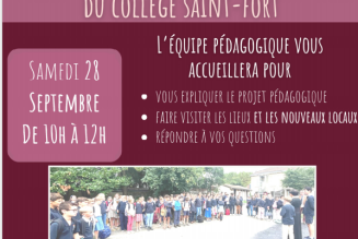 Portes-ouvertes du collège Saint-Fort samedi 28 septembre