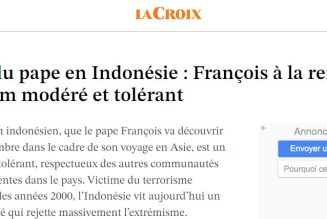 La Croix vante l’islam en Indonésie, “modéré et tolérant”