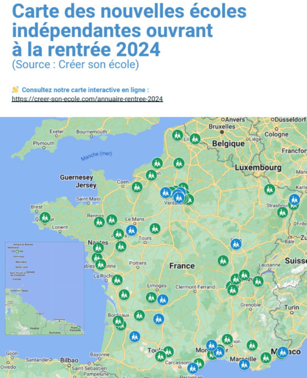 Statistiques des écoles indépendantes à la rentrée 2024 : 116 ouvertures d’établissements ou de niveaux