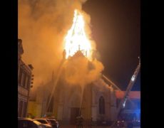 Incendie de l’église de Saint-Omer : un suspect en garde à vue