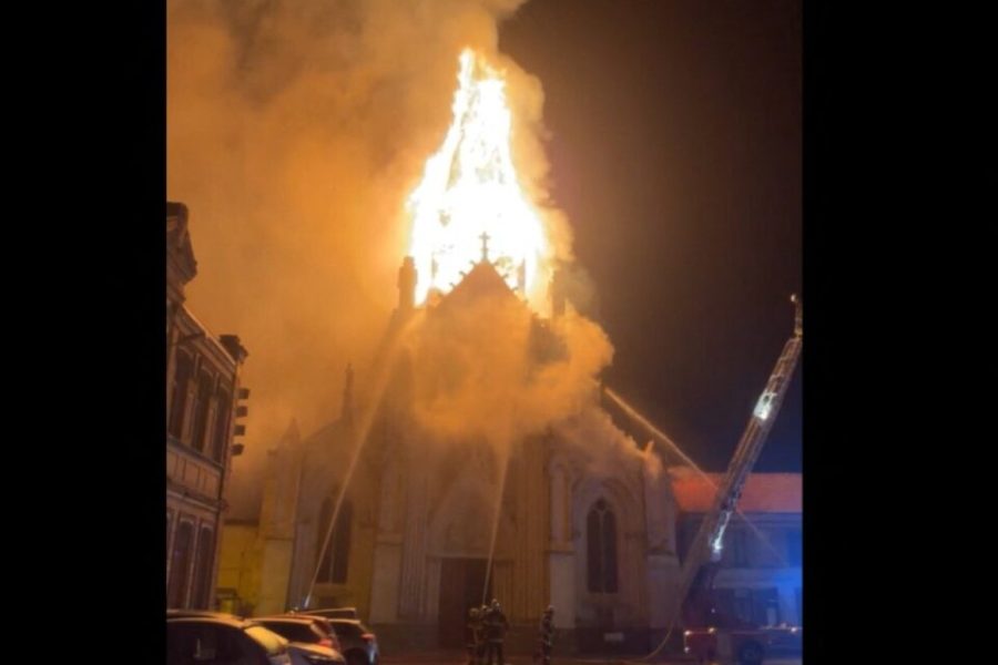 Incendie de l’église de Saint-Omer : un suspect en garde à vue