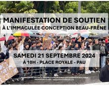 Manifestation de soutien à Christian Espeso