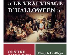 Dernière minute: conférence sur Halloween ce soir au Centre St Paul