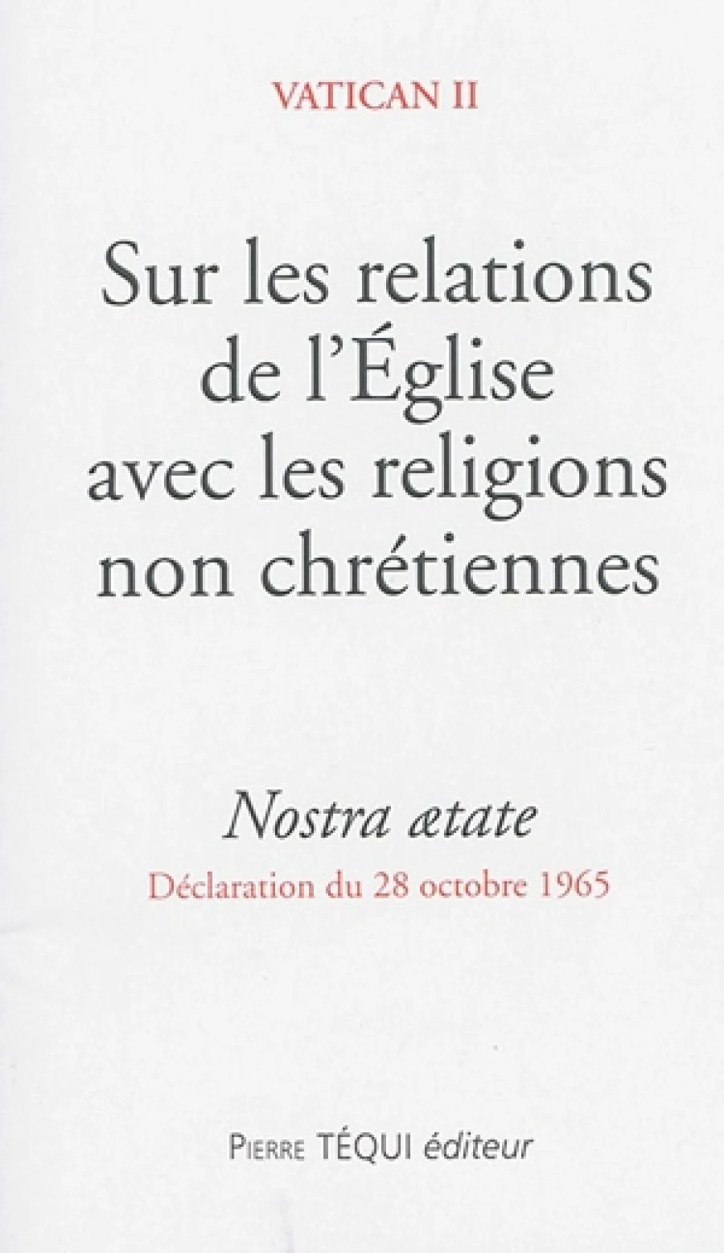 La vacuité du dialogue interreligieux