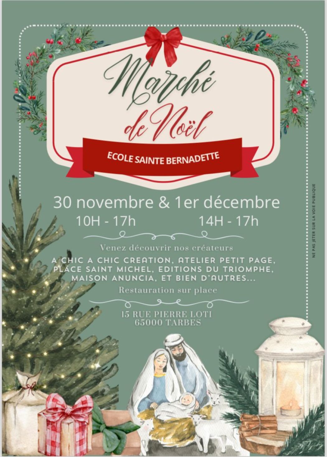 Marché de Noël école Sainte-Bernadette