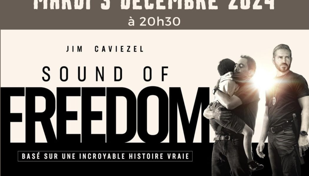 Projection du film Sound of Freedom à Vincennes le 3 décembre