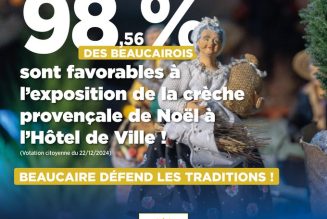 Les habitants de Beaucaire favorables à l’exposition de la crèche de Noël à l’Hôtel de Ville