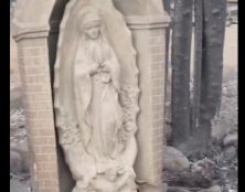 Los Angeles : au milieu du sinistre, une statue de la Vierge Marie