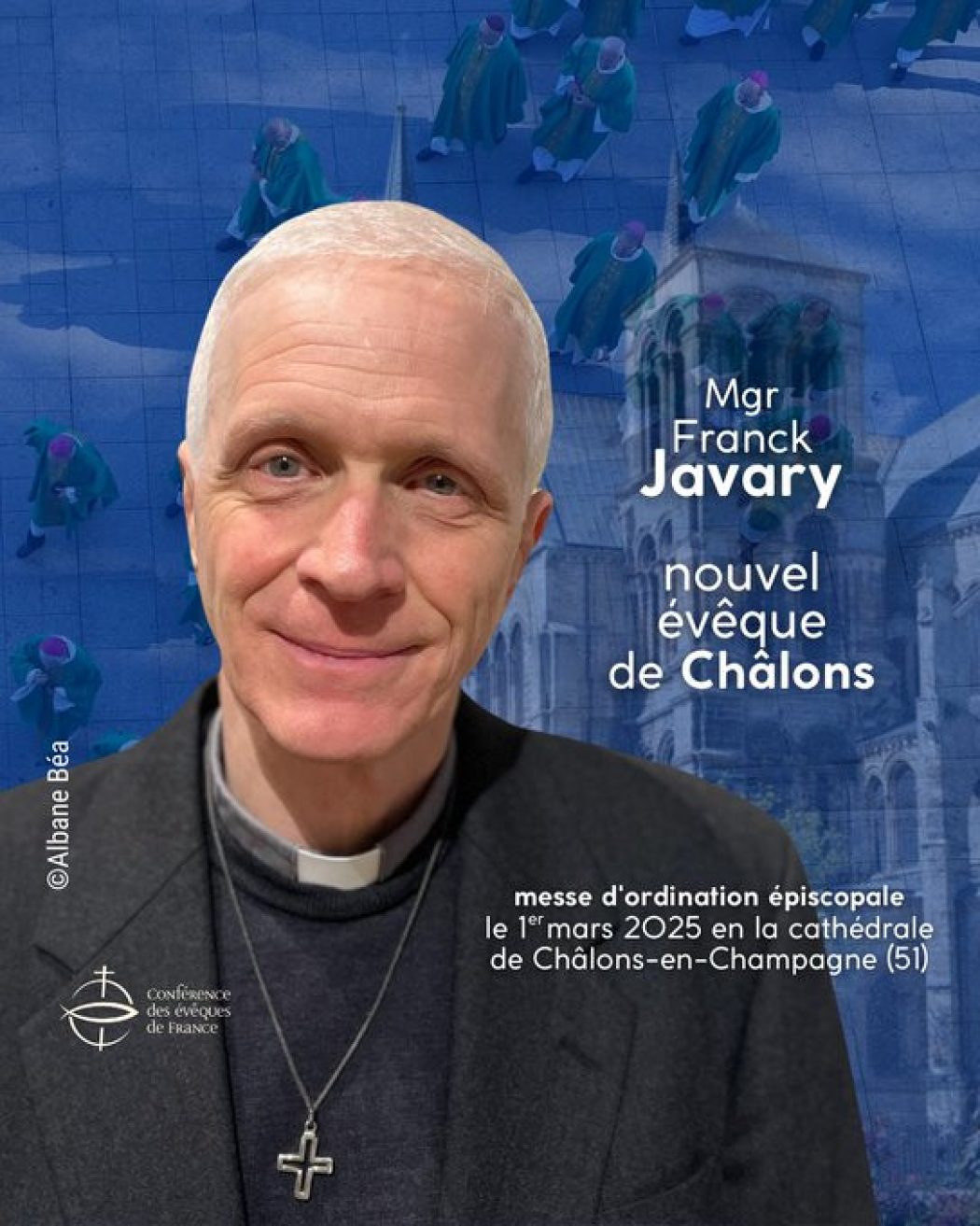 Mgr Franck Javary nommé évêque de Châlons