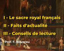Le Sacre royal français, par le Pr. Franck Bouscau
