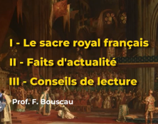 Le Sacre royal français, par le Pr. Franck Bouscau