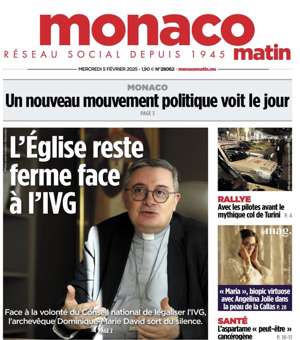 Monaco : face à la tentative de légalisation de l’avortement, l’Eglise tient à se faire entendre