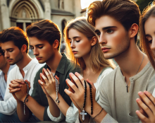 90% des jeunes catholiques français prient le chapelet