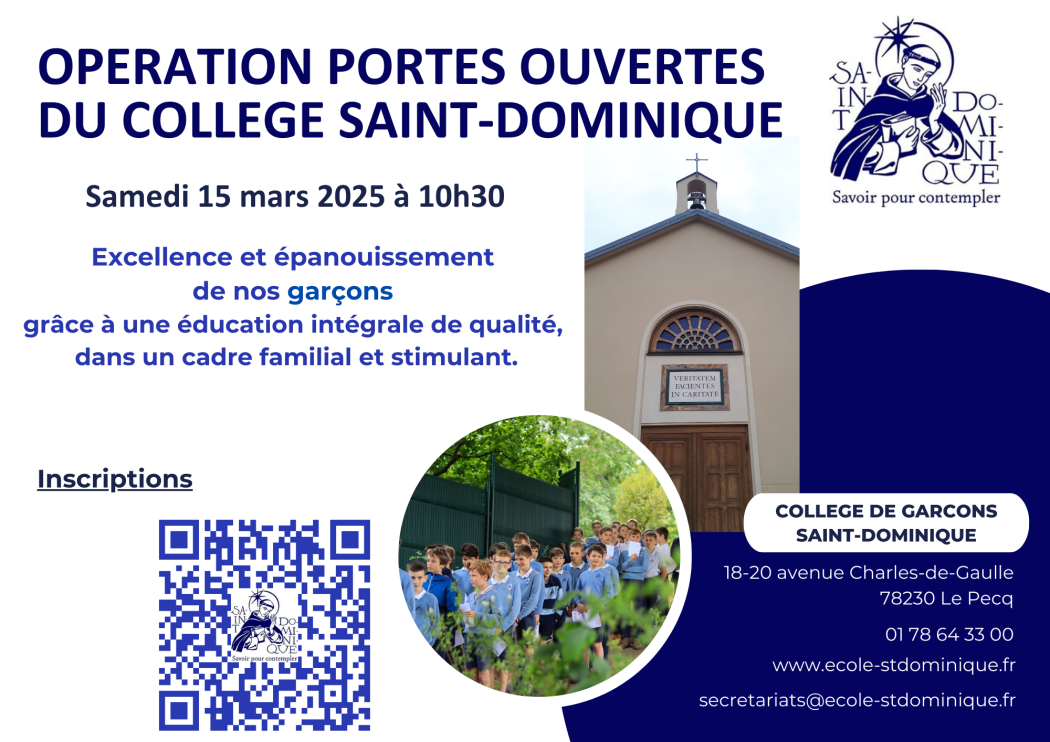 Portes ouvertes du collège de garçons Saint-Dominique du Pecq (78)