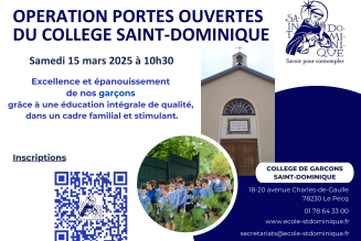 Portes ouvertes du collège de garçons Saint-Dominique du Pecq (78)