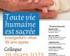 Colloque sur l’Evangile de la Vie à Pau samedi 29 mars