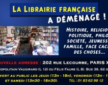 La Libraire française vous accueille dans ses nouveaux locaux