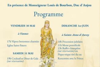 Des Lys pour Sainte Anne : du 30 mai au 1er juin, venez célébrer le 400e anniversaire des apparitions de Sainte Anne en Bretagne