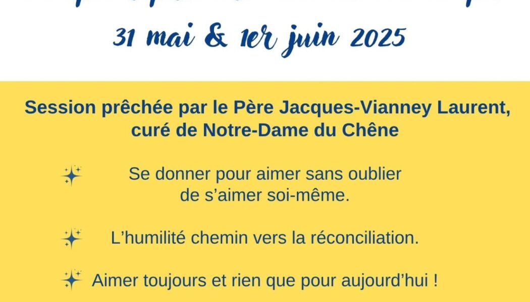 24h pour prendre soin de son couple à Notre-Dame de l’Epine (51) 31 mai & 1er juin