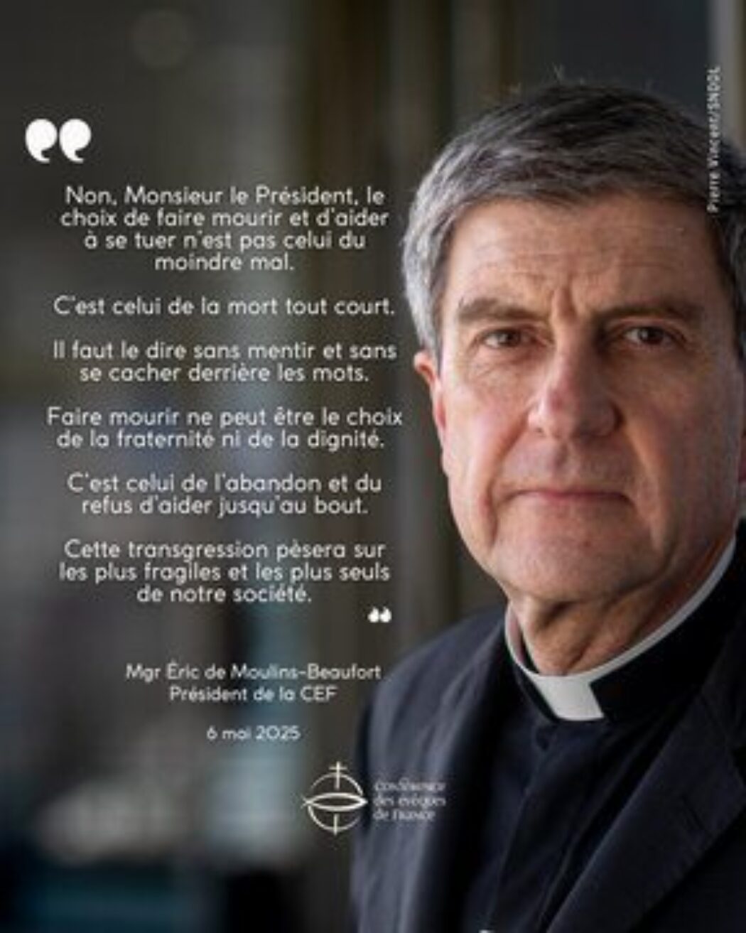Mgr Eric de Moulins-Beaufort répond à Emmanuel Macron sur l’euthanasie