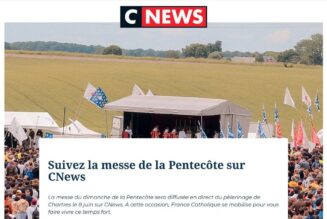 La messe de Pentecôte du pèlerinage de Chartres en direct sur CNews