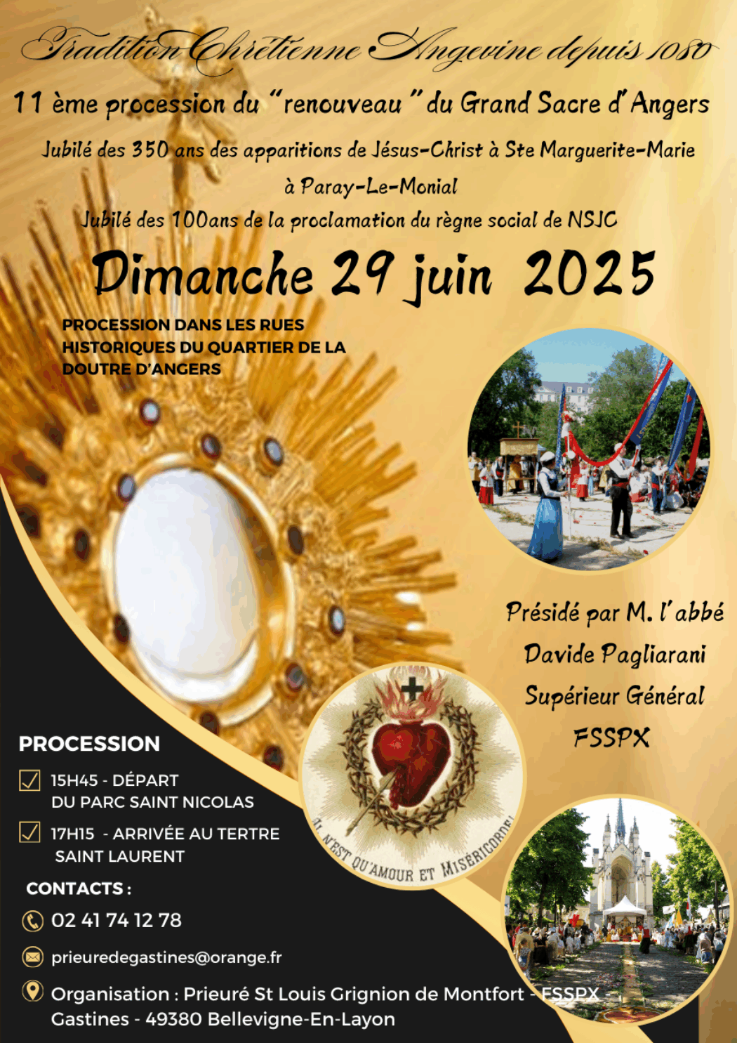 Dimanche 29 juin : Le Grand Sacre d’Angers