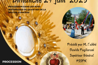 Dimanche 29 juin : Le Grand Sacre d’Angers