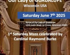 Premier samedi du mois de juin avec Notre-Dame de Guadalupe