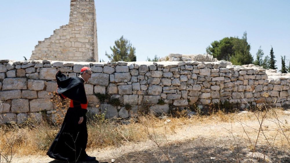 Le cardinal Pizzabella s’est rendu dans le village de Taybeh le 14 juillet