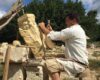 Construction d’une chapelle romane, un cloître puis un édifice gothique, avec les techniques du Moyen-Age