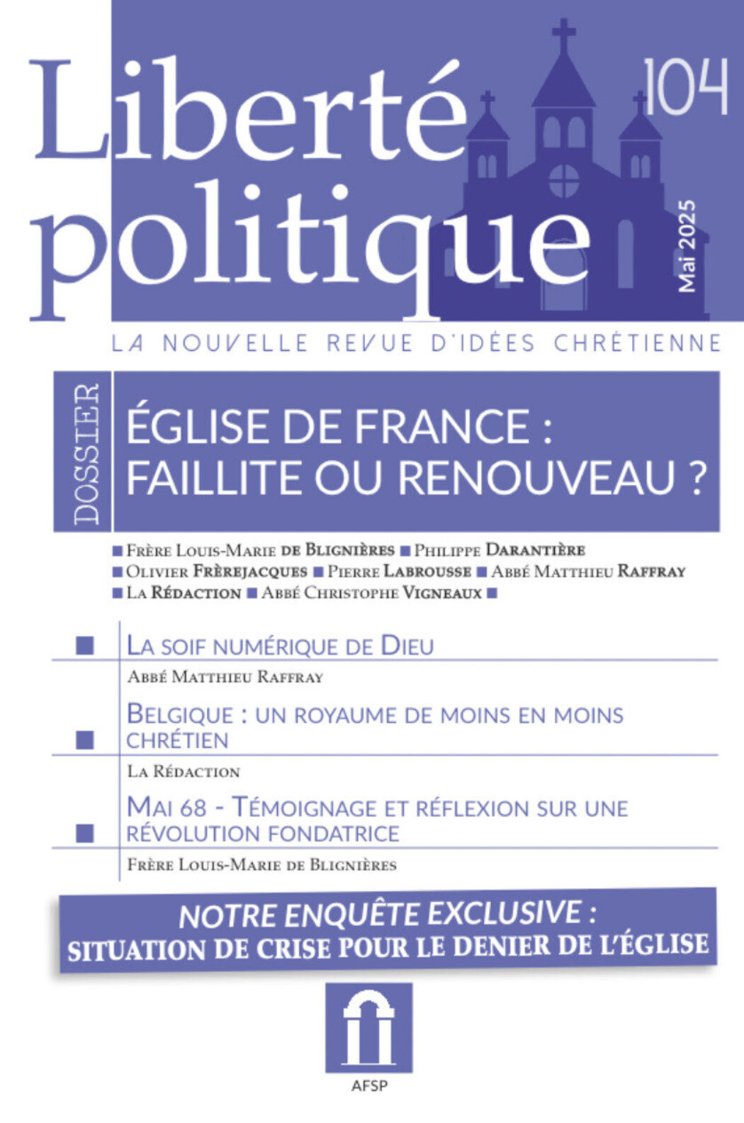 Les finances des diocèses français révèlent une situation préoccupante