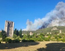 Incendie près de Lagrasse